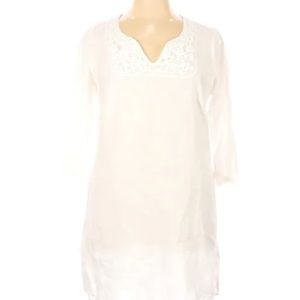 Malvin White Linen Dress | Size M